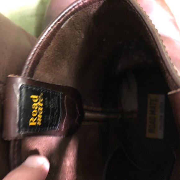 Roadmate Mens Work Boots Size 10.5 Brown Leather Pull On Mid Calf Almond Toe - Picture 10 of 15